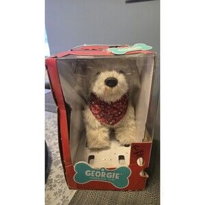 Georgie Interactive Plush Electronic Puppy Dog RARE Toy Tested Works Toy Dog